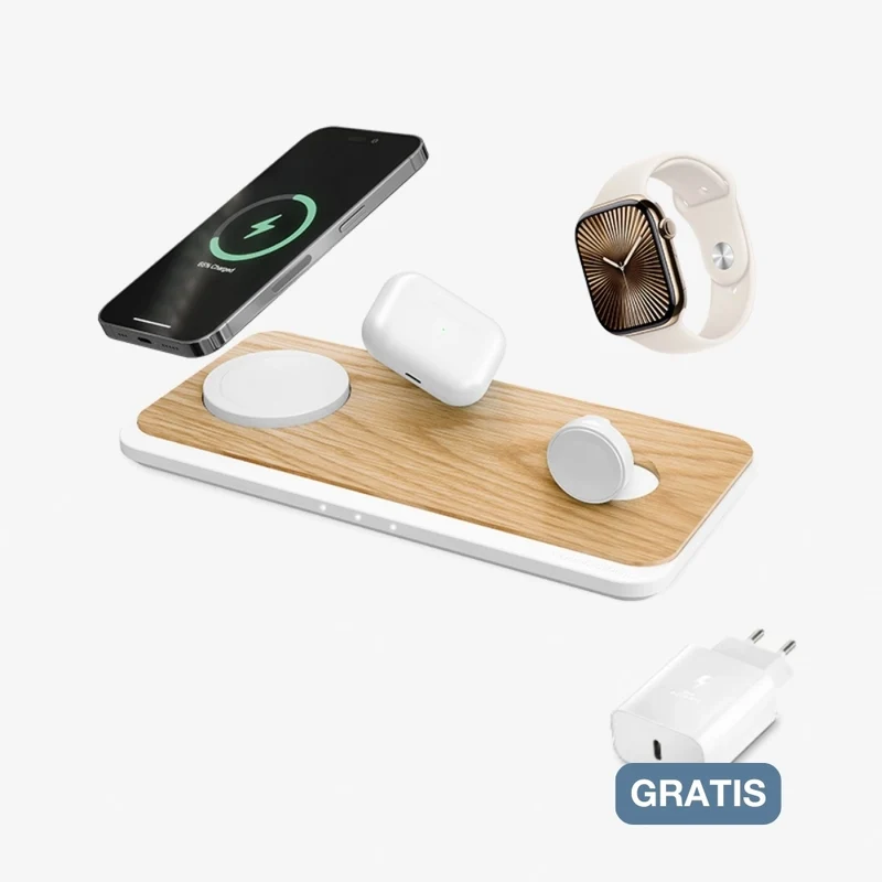 Chargeur 3-en-1 MagSafe & Apple Watch & Adaptateur secteur