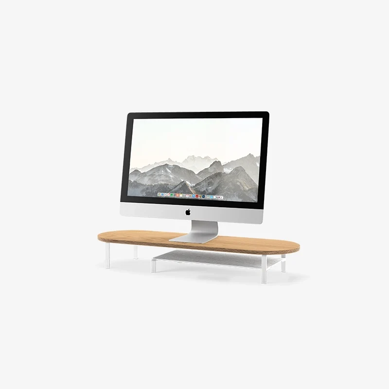 Rehausse avec tablette en chêne