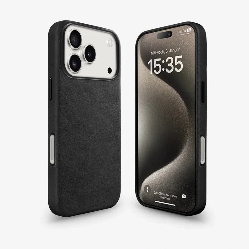 iPhone 17 Pro Max Housse en cuir Vegan