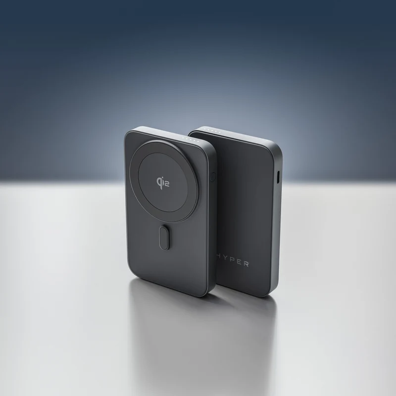 Batterie externe HyperJuice 5K Qi2 à semi-état solide