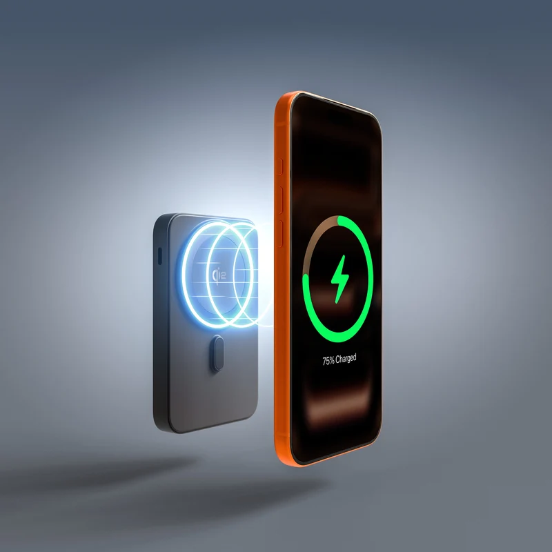 Batterie externe HyperJuice 5K Qi2 à semi-état solide