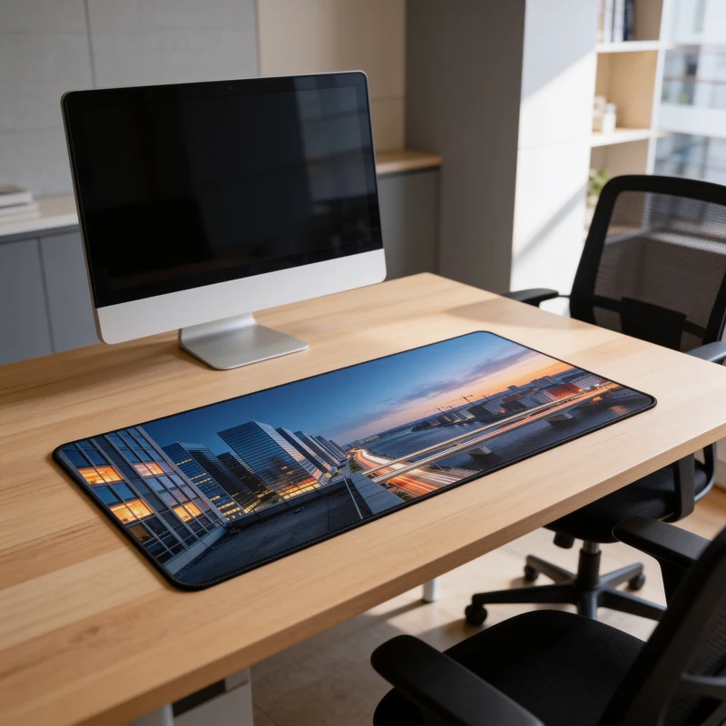 Tapis de Bureau Personnalisé Grand Format — 50×100, 55×100 et 60×120 cm | PopMyPad