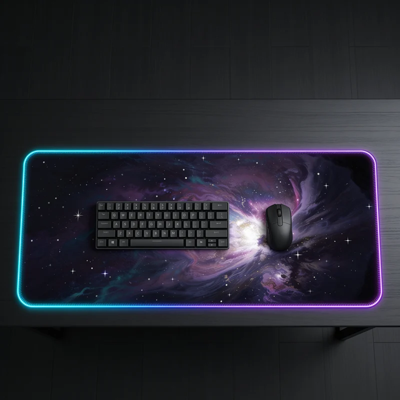 Custom RGB Mouse Pad — Your Image, LED Backlit | PopMyPad
