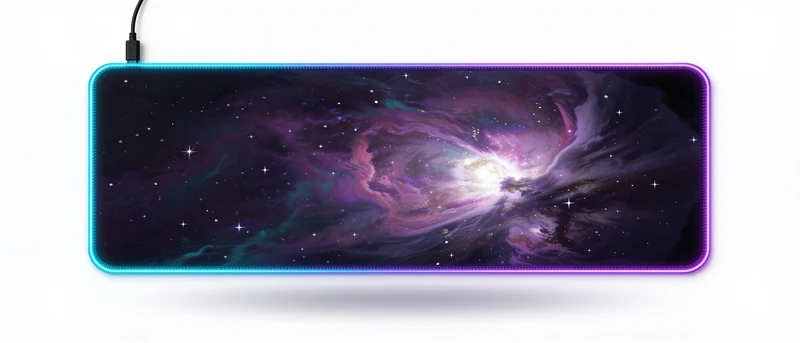 Custom RGB Mouse Pad — Your Image, LED Backlit | PopMyPad