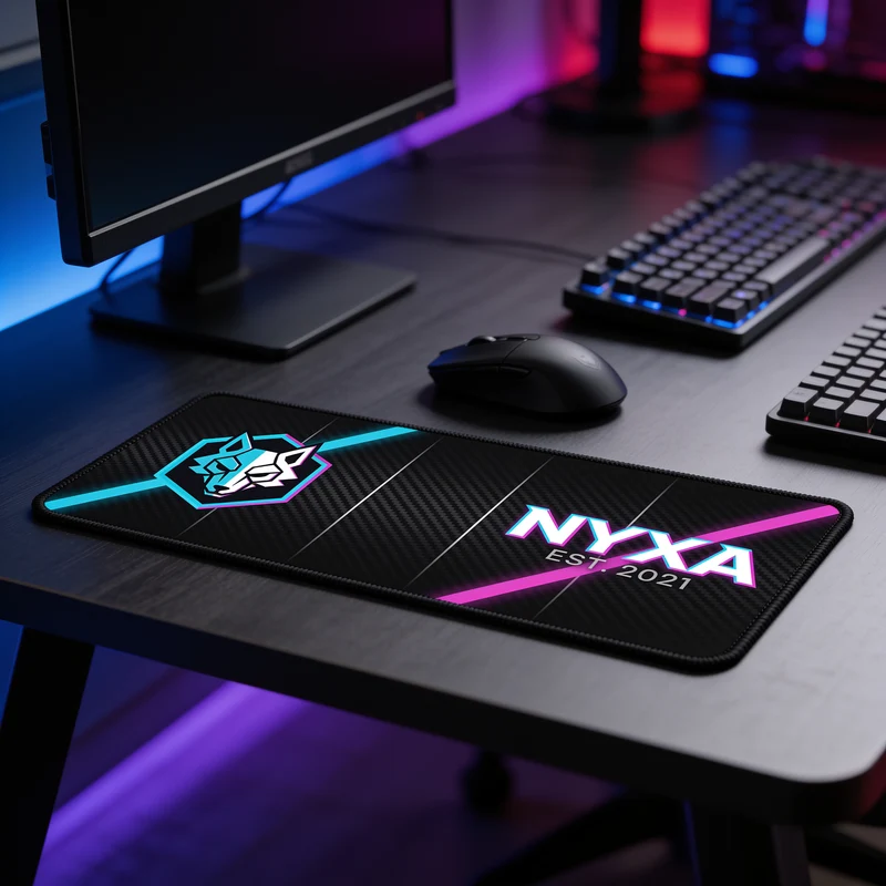 Tapis de Souris Gamer Personnalisé 4 mm — Pseudo, Logo d'Équipe, Votre Visuel | PopMyPad
