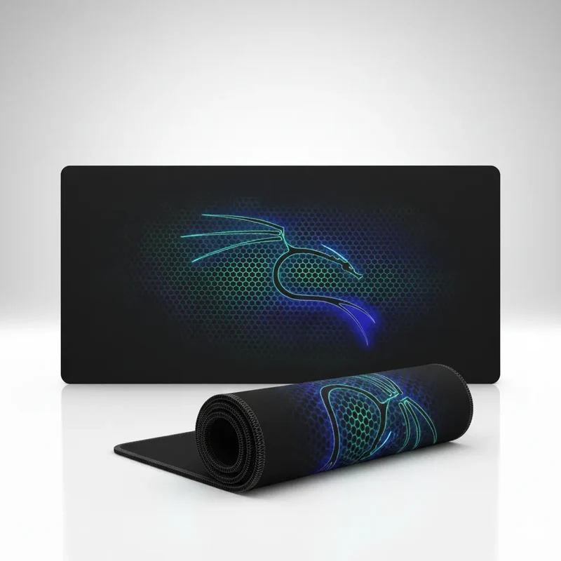 XXL Geometric Gaming Mouse Pad — Cybernetic Dragon | PopMyPad