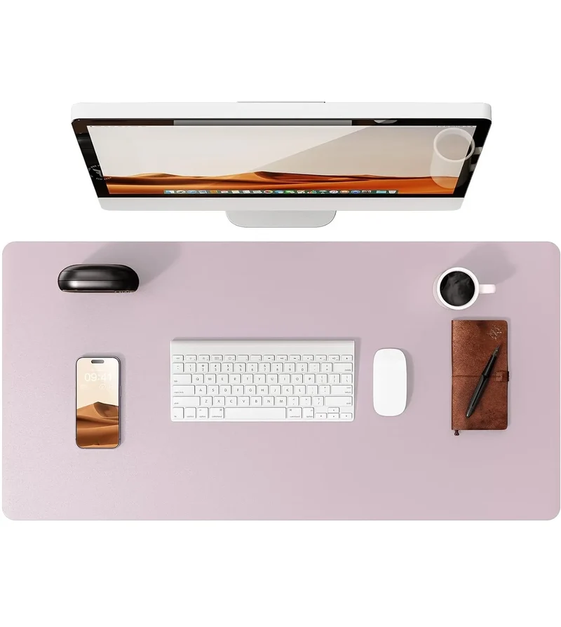 Large Leather Desk Pad — PU Leather, Office Format | PopMyPad