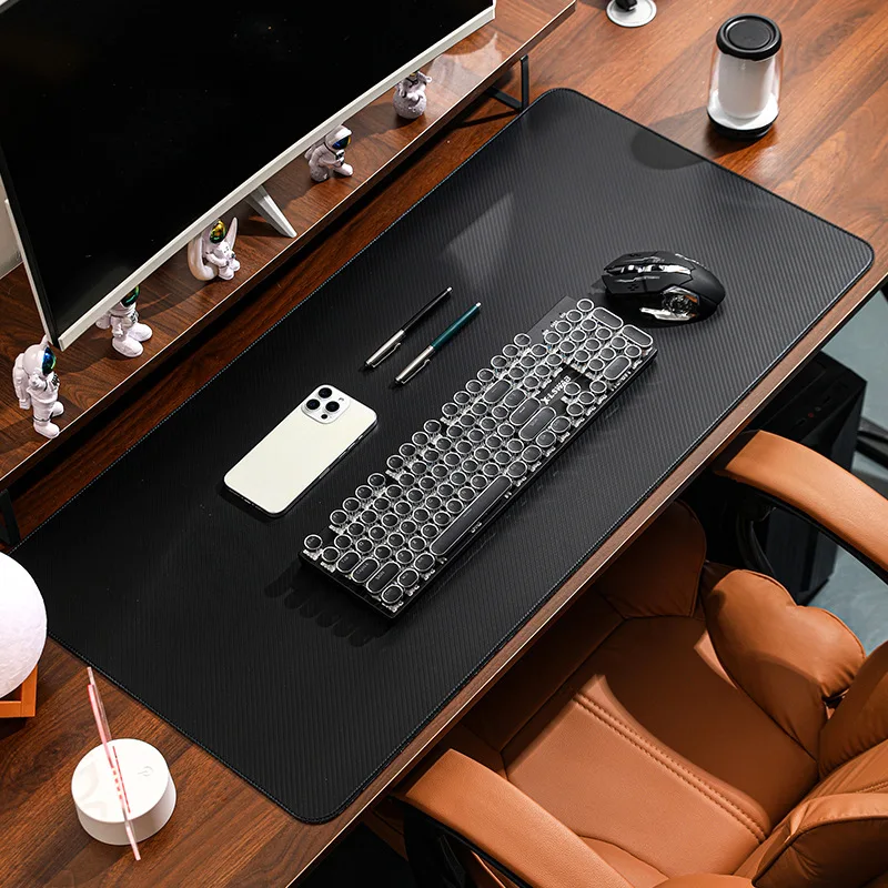 Carbon Cork Mouse Pad — Natural Large Deskmat | PopMyPad