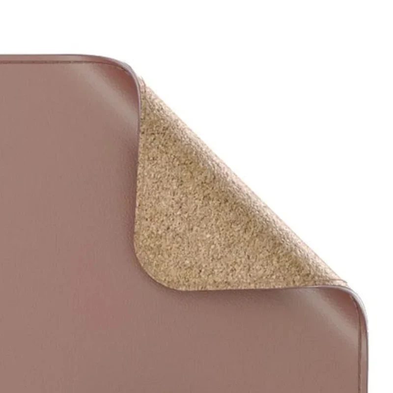 Reversible Leather & Cork Desk Mat — Double-Sided | PopMyPad