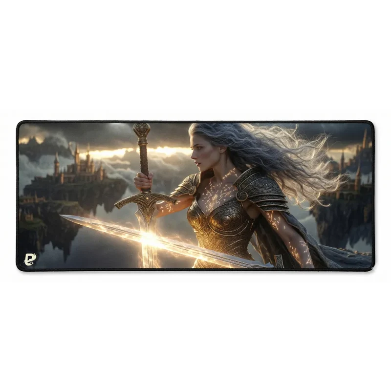 XXL Gaming Desk Mat — Awakening of the Valkyrie, Sylveith | PopMyPad