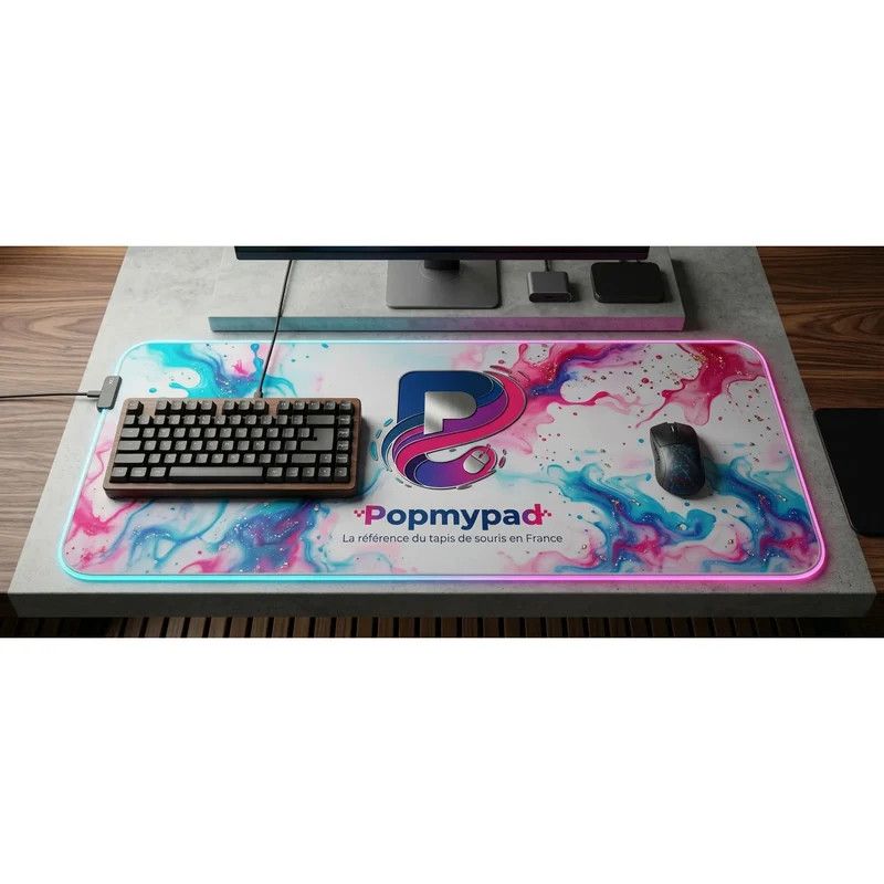 Tapis de Souris XXL Personnalisé — Votre Photo, 8 Formats du 30×60 au 40×90 cm | PopMyPad