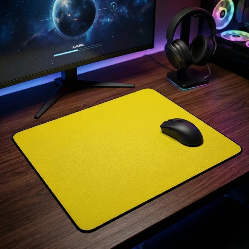 Vibrant Yellow Speed Mouse Pad (17.7" x 15.7") - Ultimate Glide & Precision - PopMyPad