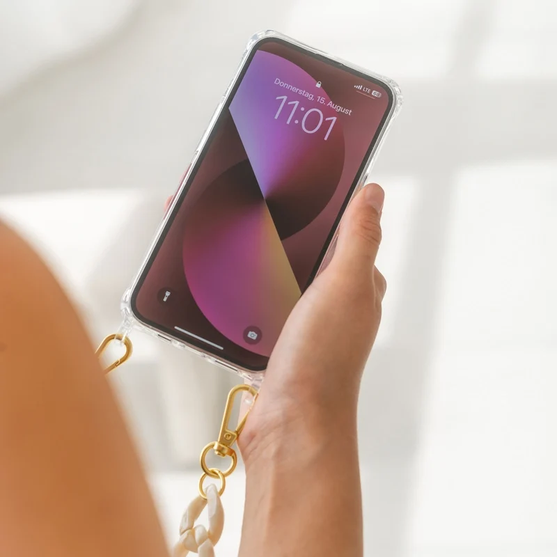 iPhone 17 Pro Max Chaîne pour téléphone portable Transparent MagSafe