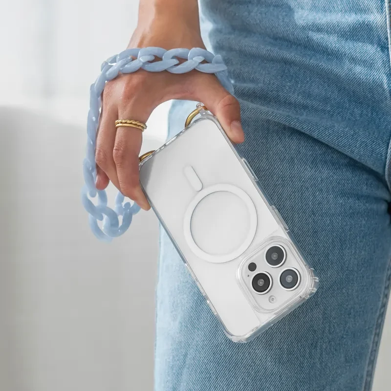 iPhone 16 Pro Chaîne pour téléphone portable Transparent MagSafe