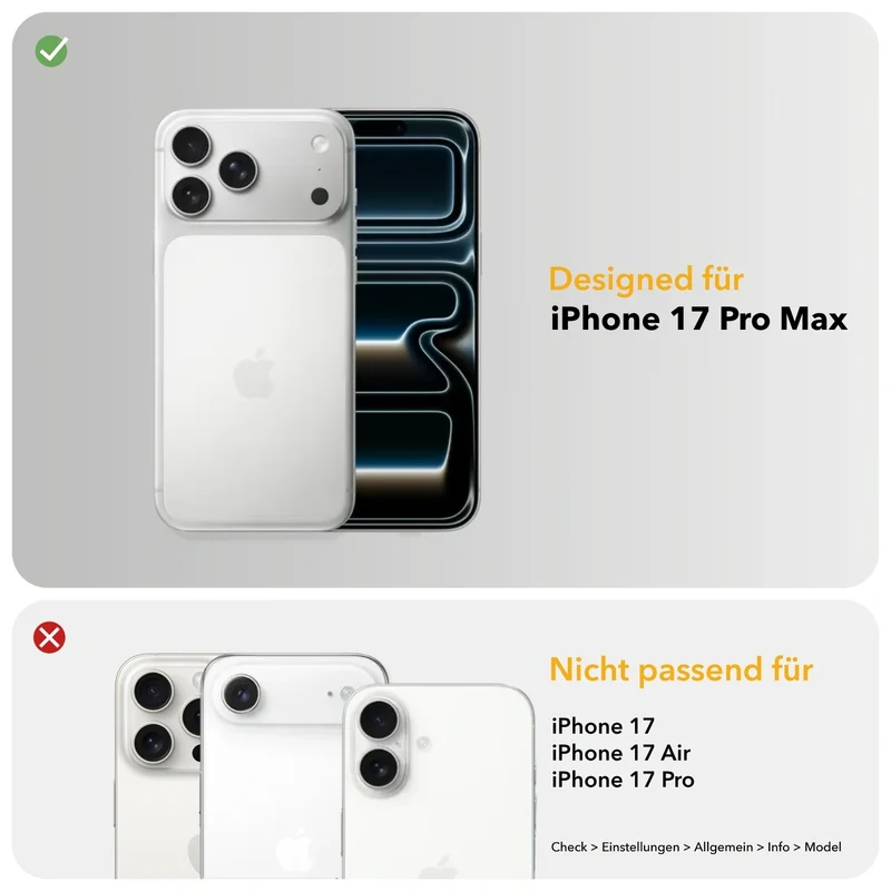 iPhone 17 Pro Max étui en pierre avec MagSafe