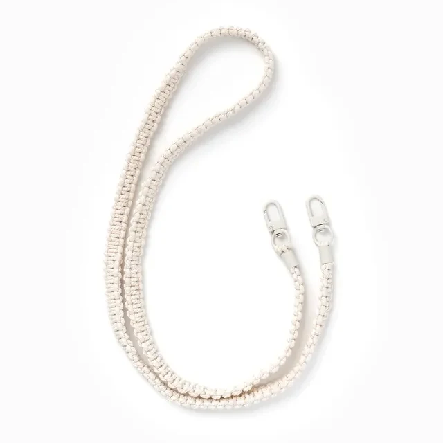 Cordon tressé amovible Dove White