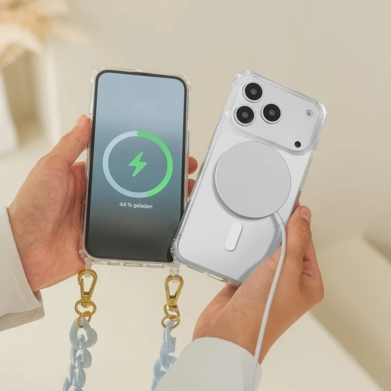 iPhone 17 Pro Max Chaîne pour téléphone portable Transparent MagSafe