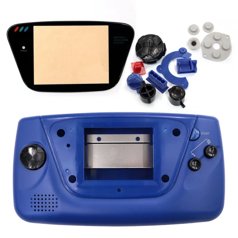 Coque complète Game Gear Hispeedido — boutons, membranes et vitre en verre