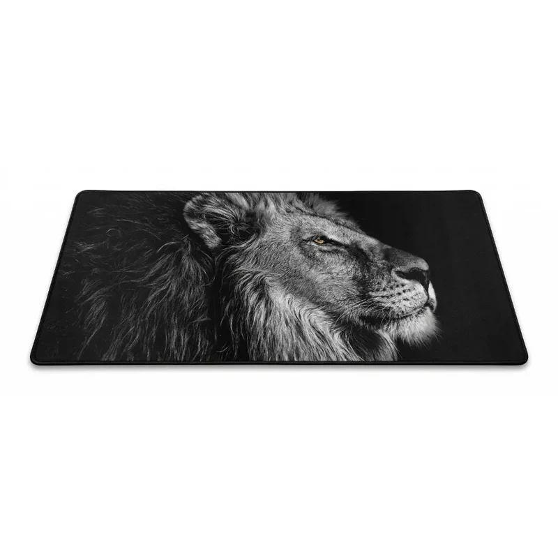 XXL Lion Mouse Pad — Mane in Chiaroscuro | PopMyPad