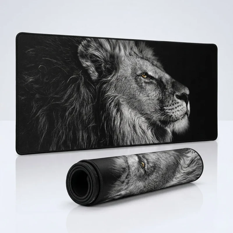 XXL Lion Mouse Pad — Mane in Chiaroscuro | PopMyPad