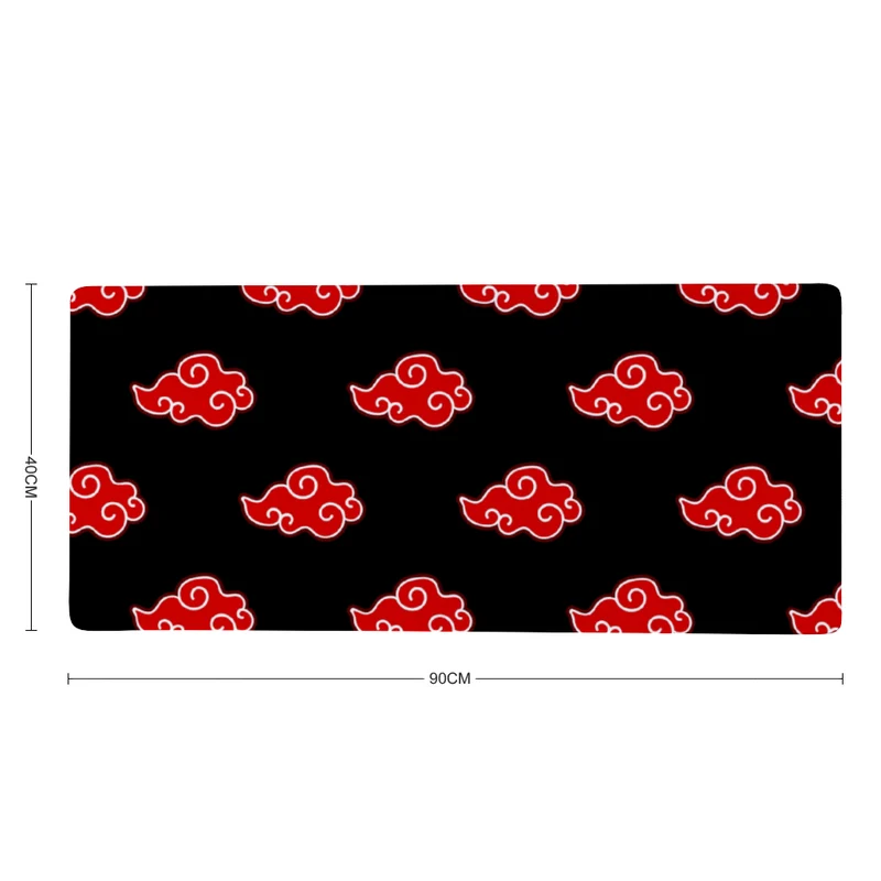 Tapis de bureau - "Nuages Rouges"