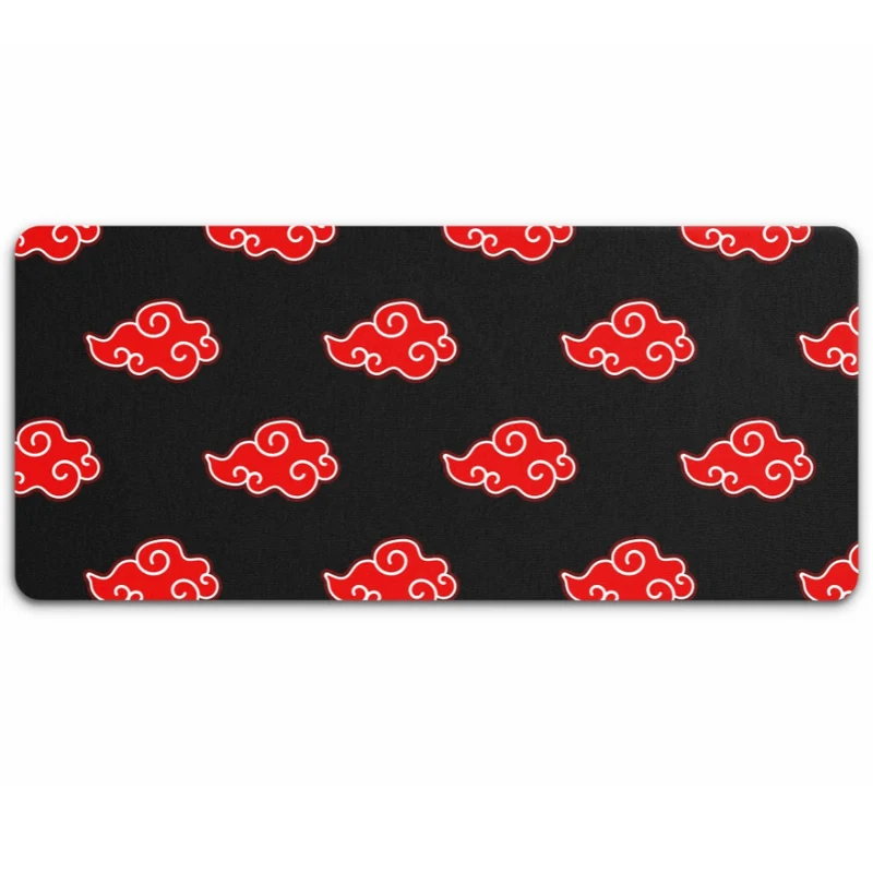 Tapis de bureau - "Nuages Rouges"