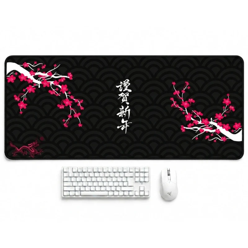 Tapis de bureau - "Cerisier Japonais Sakura"