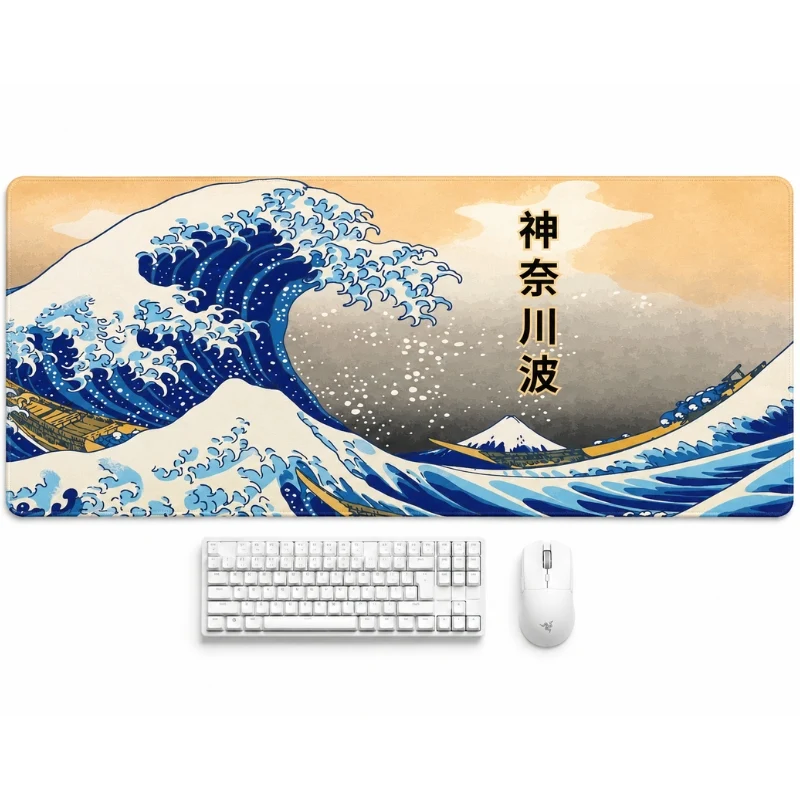Tapis de bureau - "Vague Hokusai"
