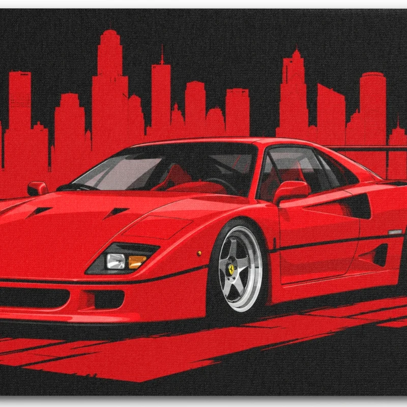 Tapis de Souris "Voiture Italienne"