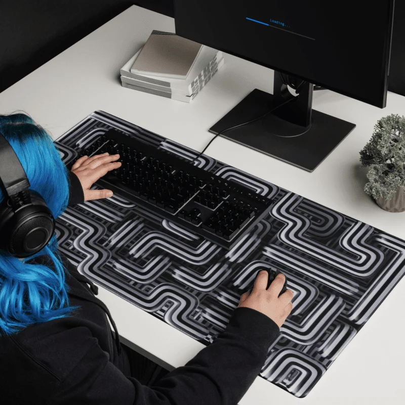 Tapis De Souris Original Motif Labyrinthe Géométrique