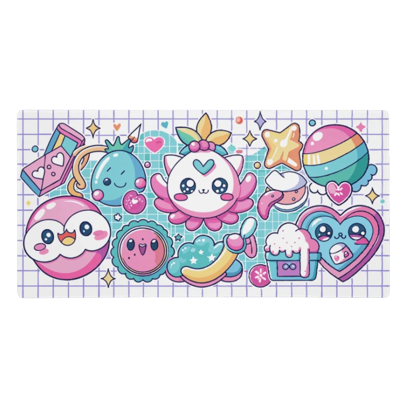 Tapis De Souris Kawaii Stickers Mignons