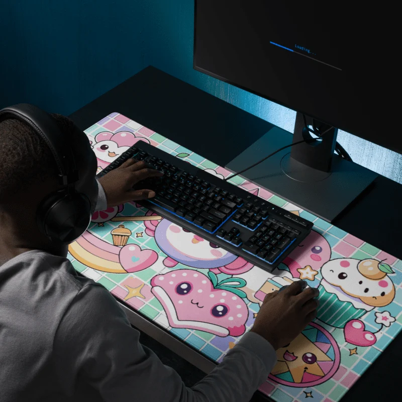 Tapis De Souris Kawaii Stickers Fruités Pastel