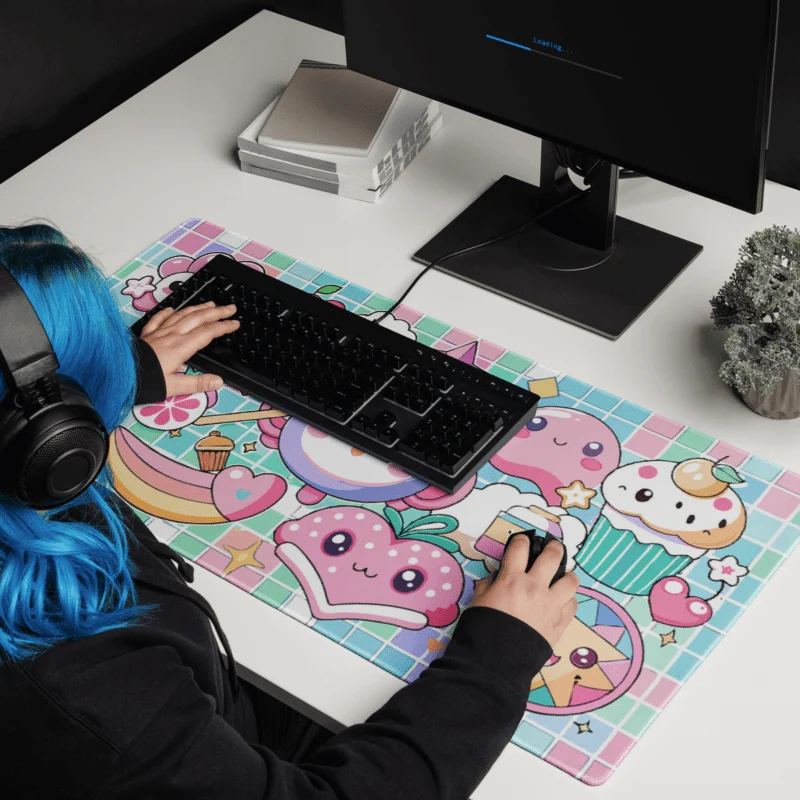 Tapis De Souris Kawaii Stickers Fruités Pastel