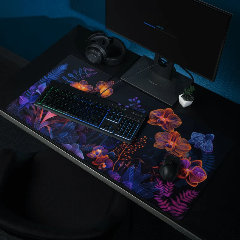 Tapis De Souris Original Orchidées Lumineuses