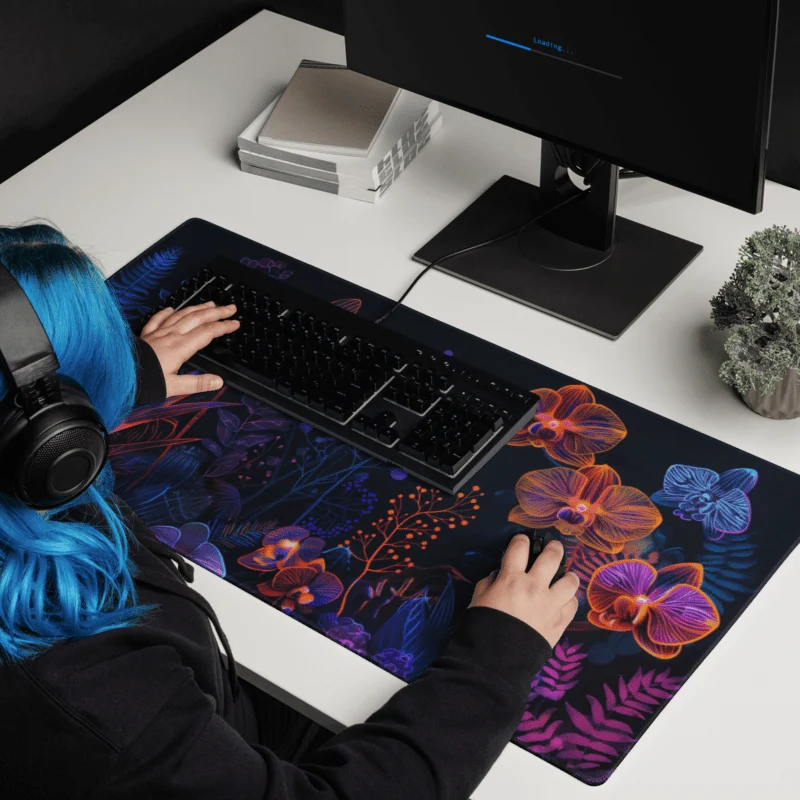 Tapis De Souris Original Orchidées Lumineuses