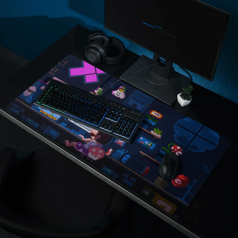 Tapis De Souris Gamer Pixel Art Rétro