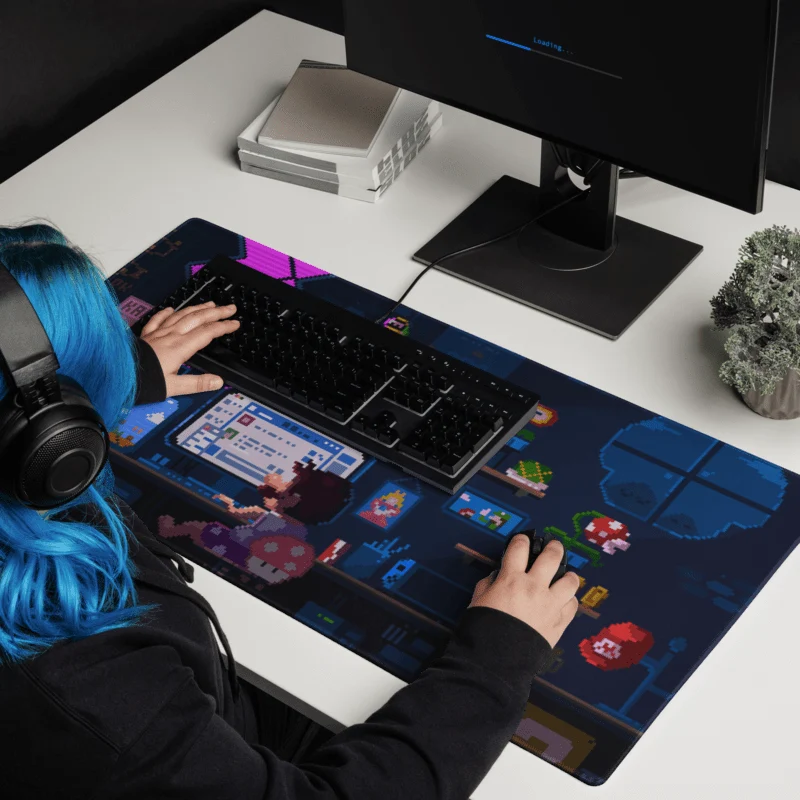 Tapis De Souris Gamer Pixel Art Rétro