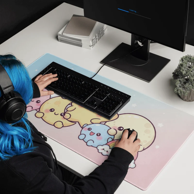 Tapis De Souris Kawaii Univers Céleste