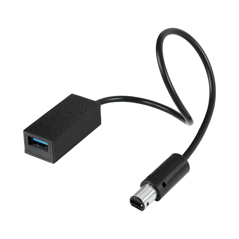 Adaptateur manette USB vers GameCube — branchement sur le port manette