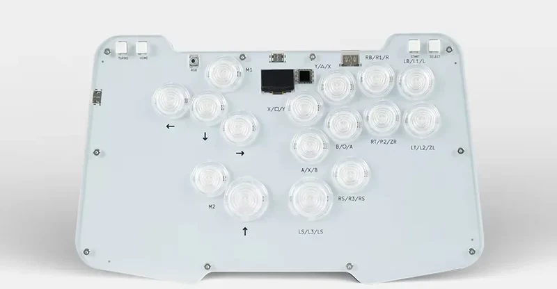 Manette arcade sans levier Zen16 pour PC, PS4 et Switch — interrupteurs extra-plats
