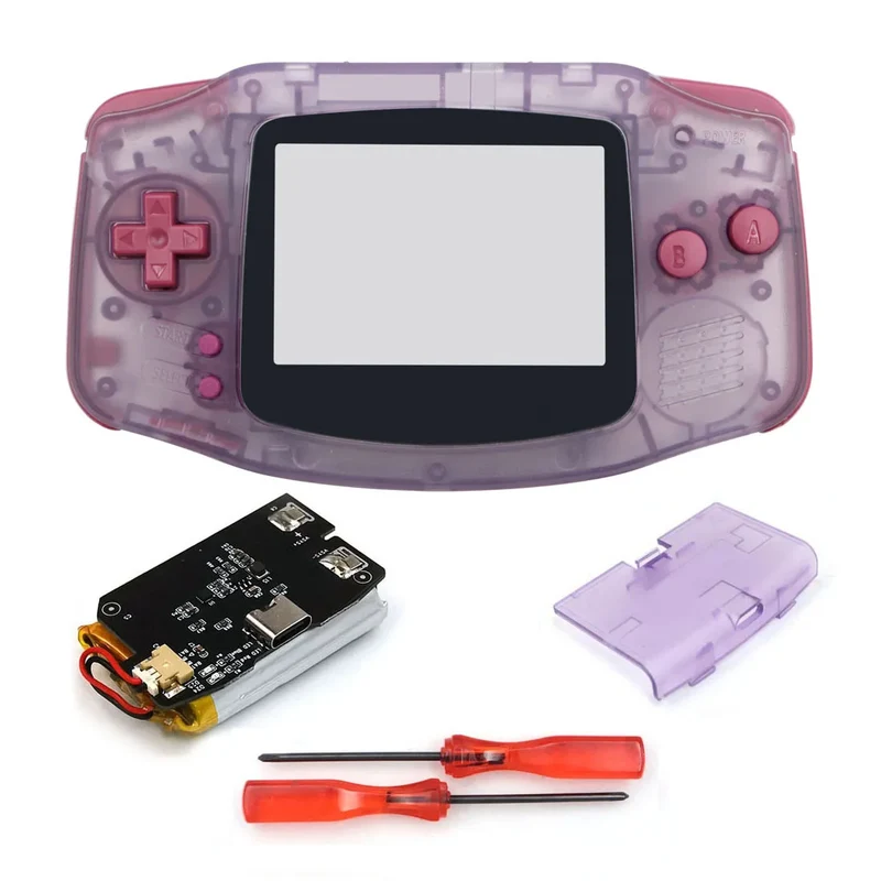 Coque GBA Hispeedido avec batterie rechargeable — pour écran IPS V2 ou V5