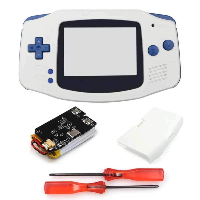 Coque GBA Hispeedido avec batterie rechargeable — pour écran IPS V2 ou V5