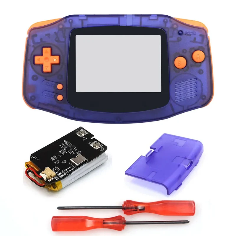 Coque GBA Hispeedido avec batterie rechargeable — pour écran IPS V2 ou V5