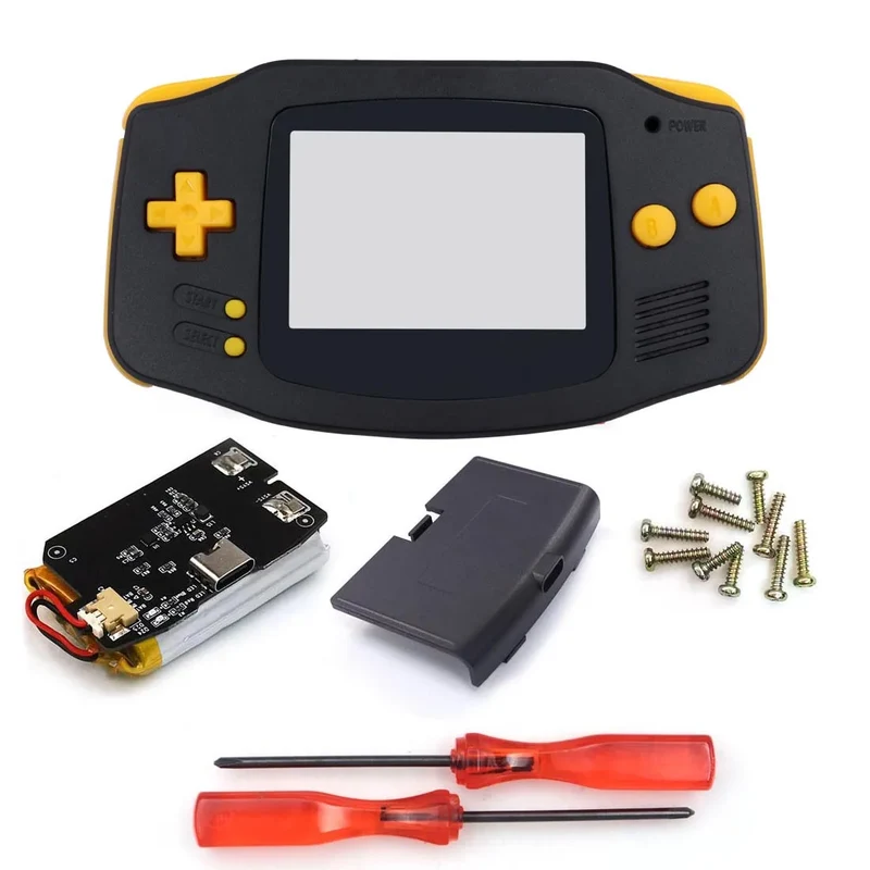 Coque GBA Hispeedido avec batterie rechargeable — pour écran IPS V2 ou V5