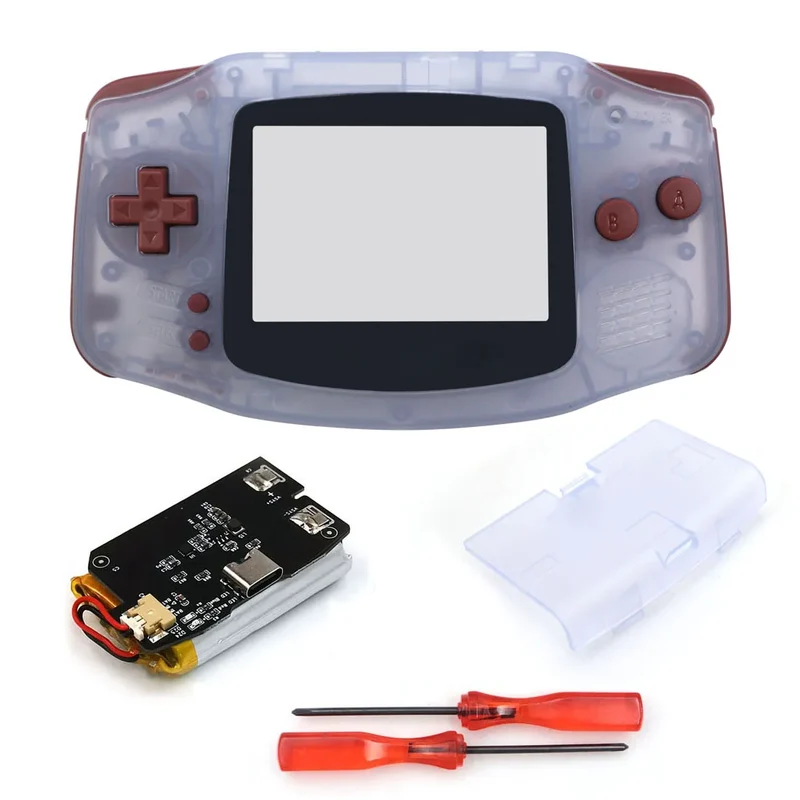 Coque GBA Hispeedido avec batterie rechargeable — pour écran IPS V2 ou V5
