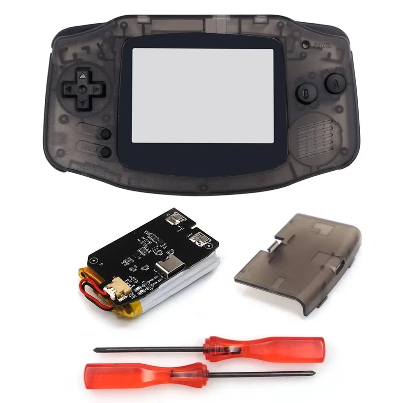 Coque GBA Hispeedido avec batterie rechargeable — pour écran IPS V2 ou V5