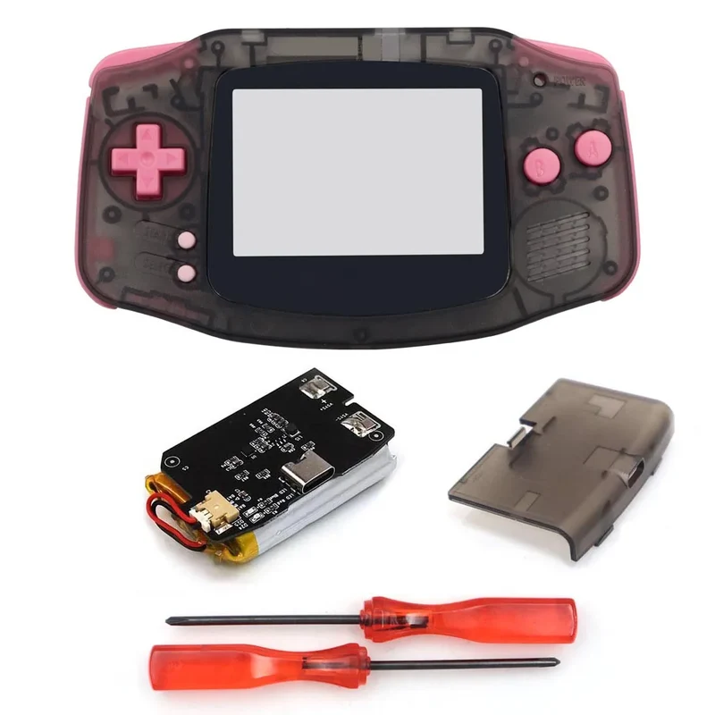 Coque GBA Hispeedido avec batterie rechargeable — pour écran IPS V2 ou V5