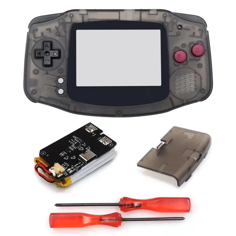 Coque GBA Hispeedido avec batterie rechargeable — pour écran IPS V2 ou V5