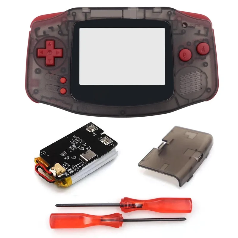 Coque GBA Hispeedido avec batterie rechargeable — pour écran IPS V2 ou V5