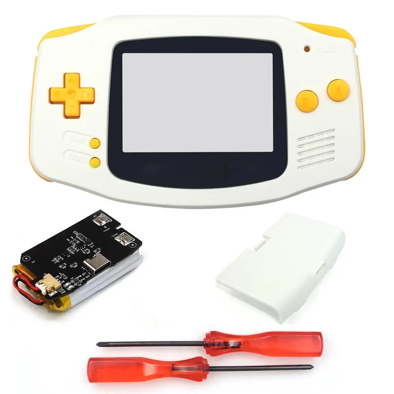 Coque GBA Hispeedido avec batterie rechargeable — pour écran IPS V2 ou V5
